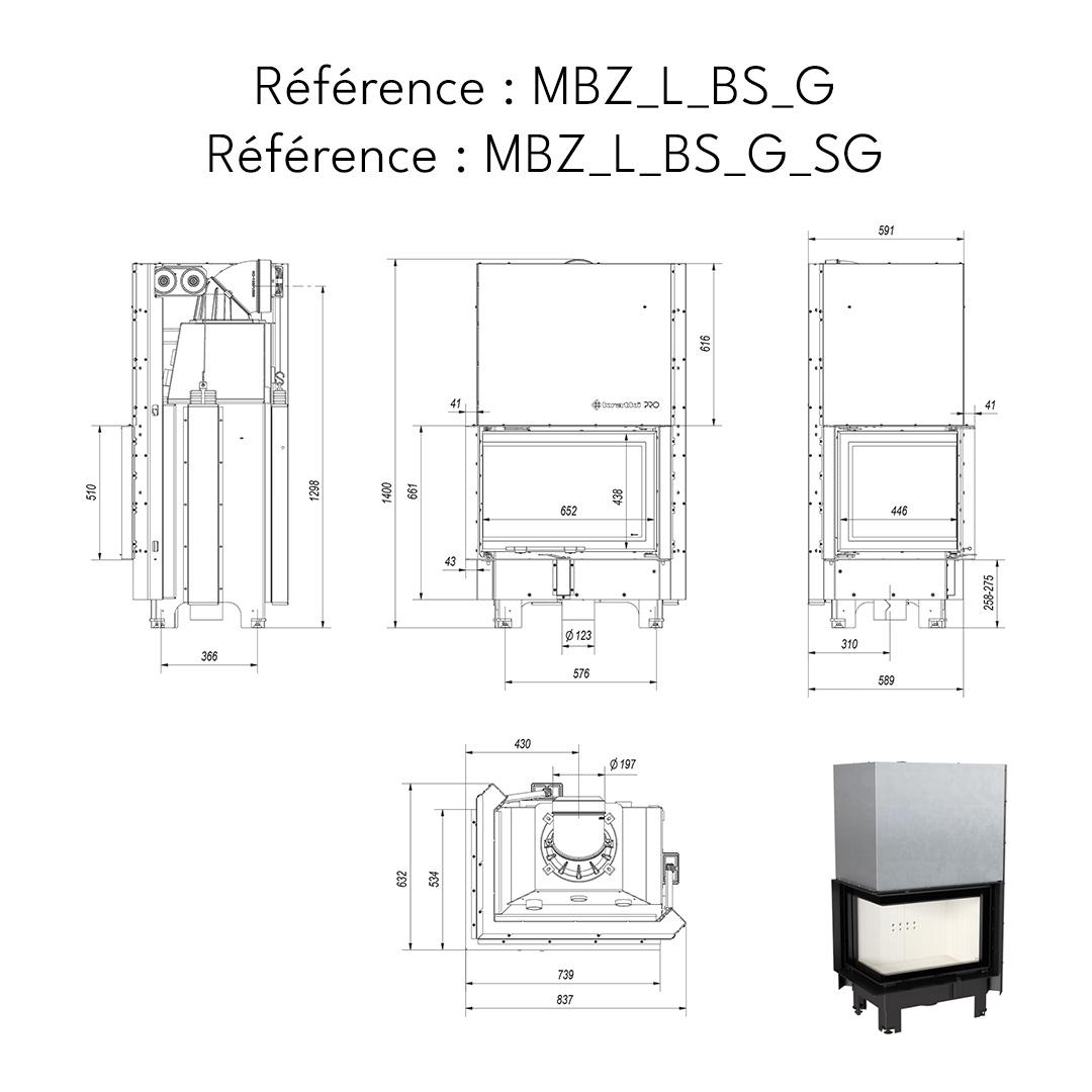 DIMENSION MBZ_L_BS_G / MBZ_L_BS_G_SG