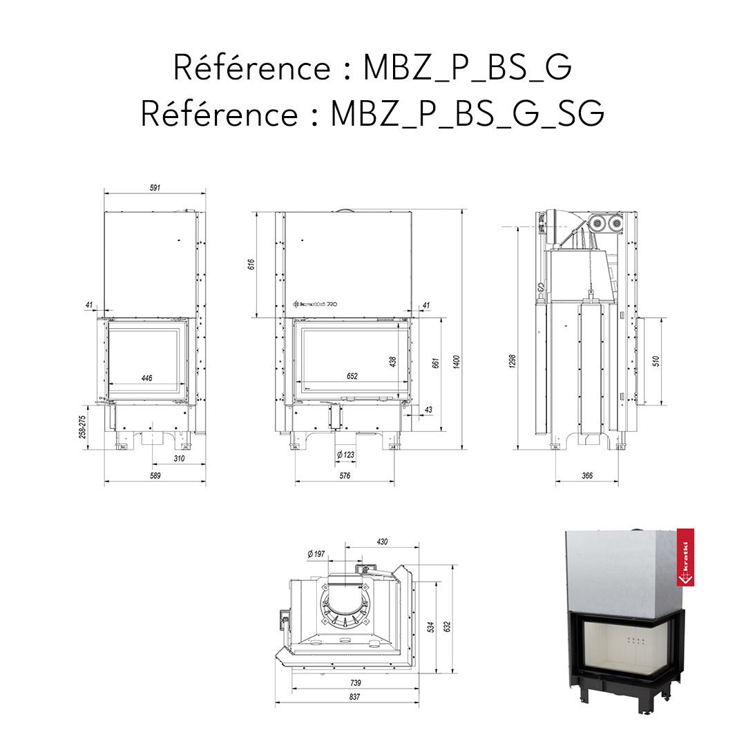 DIMENSION MBZ_P_BS_G / MBZ_P_BS_G_SG